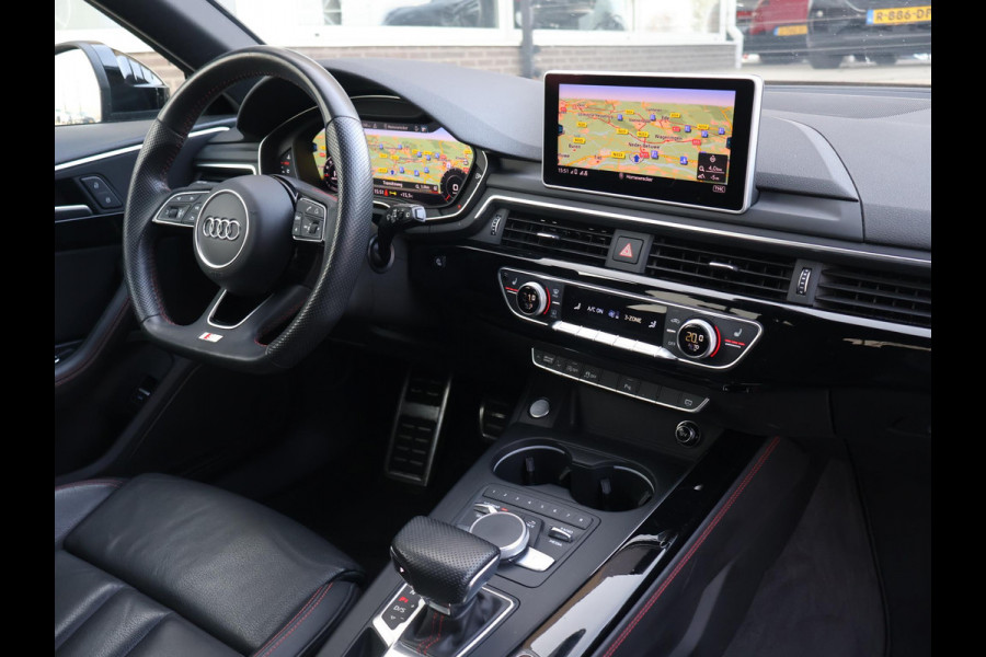 Audi A4 Avant 35 TFSI SPORT S LINE BLACK EDITION QUANTUMGRIJS + LEDER SPORTINTERIEUR | TREKHAAK | 20 INCH