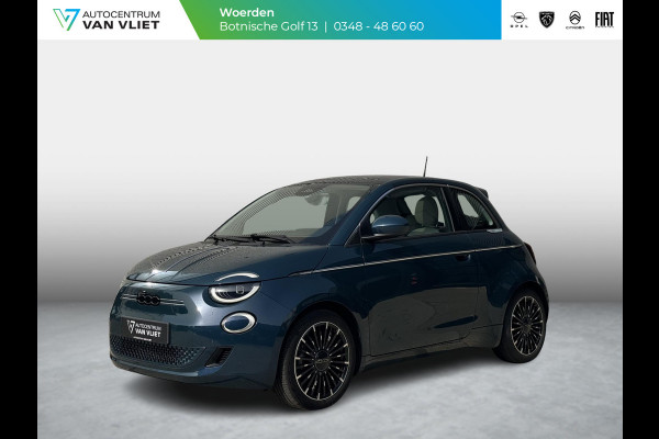 Fiat 500E La Prima 42 kWh Fiat 500e La Prima Leder | 17" | Pack Winter | Schuif/Kantel dak | Subsidie € 2.000,-