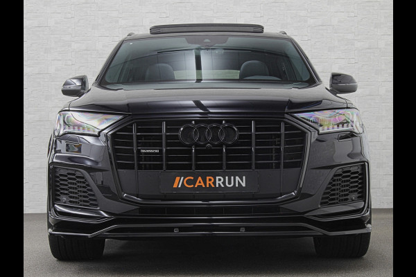 Audi Q7 55 TFSI e S-Line | Panorama | Leder | Luchtvering | LED-Matrix | Keyless-Go | 22 inch | Memory | Stoelverwarming V+A | Camera | Virtual-Cockpit | 3-Zone Clima | Draadloos Laden | Standkachel | Getint Glas |