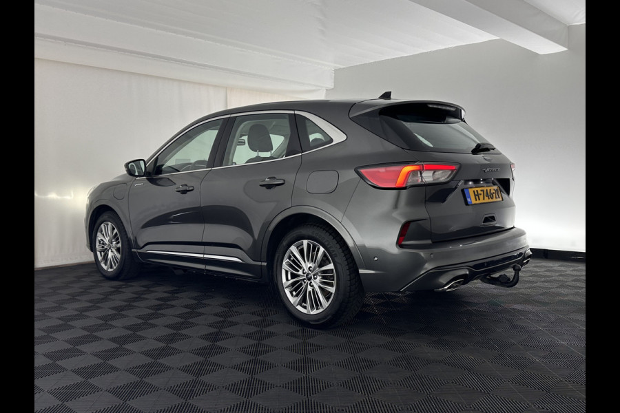 Ford Kuga 2.5 PHEV Vignale (Plug-In) (INCL-BTW) Aut. *HEAD-UP | LEATHER | DIGI-COCKPIT | FULL-LED | KEYLESS | DAB | CARPLAY | NAVI-FULLMAP | MEMORY-PACK | HEATED-COMFORTSEATS | PRIVACYGLASS | TOWBAR | 18''ALU*