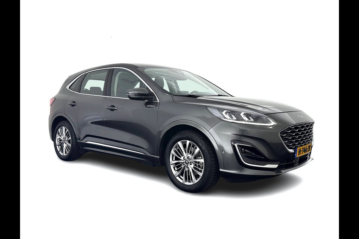 Ford Kuga 2.5 PHEV Vignale (Plug-In) (INCL-BTW) Aut. *HEAD-UP | LEATHER | DIGI-COCKPIT | FULL-LED | KEYLESS | DAB | CARPLAY | NAVI-FULLMAP | MEMORY-PACK | HEATED-COMFORTSEATS | PRIVACYGLASS | TOWBAR | 18''ALU*