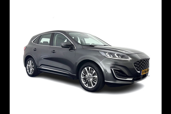 Ford Kuga 2.5 PHEV Vignale (Plug-In) (INCL-BTW) Aut. *HEAD-UP | LEATHER | DIGI-COCKPIT | FULL-LED | KEYLESS | DAB | CARPLAY | NAVI-FULLMAP | MEMORY-PACK | HEATED-COMFORTSEATS | PRIVACYGLASS | TOWBAR | 18''ALU*