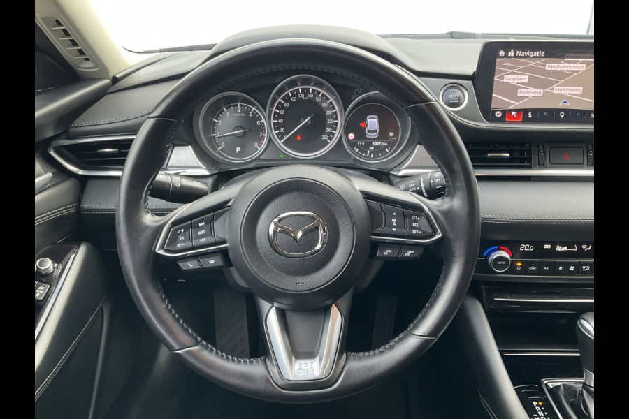 Mazda 6 Sportbreak 2.0 SkyActiv-G 165 Trekhaak Stoel/Stuurverw HUD Adap.Cruise 360Cam Dealer-OH!