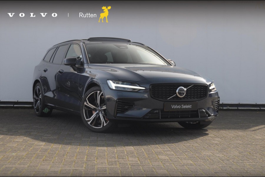 Volvo V60 T6 350PK Automaat AWD Ultra Dark / Long Range / 360 Camera / Harman Kardon audio / Head-up display / Panorama dak / Apple carplay / Android auto /