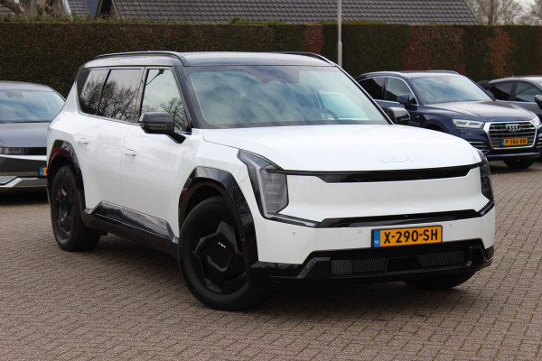 Kia EV9 Launch Edition 99.8 kWh / SOH 98,8% / 360Camera / Head-up / Leder / Keyless / Sfeerverlichting / 19'' / Warmtepomp / Stoelventilatie+Verwarming 4x / Dodehoek / Stoelverwarming / Dodehoek / DAB / ACC