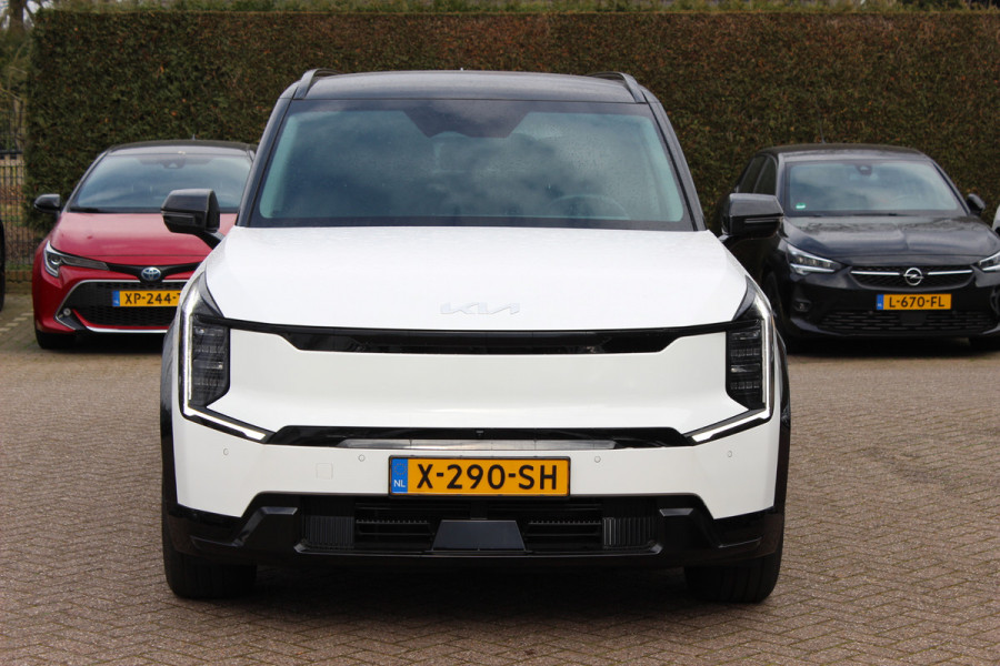 Kia EV9 Launch Edition 99.8 kWh / SoH 98,8% / 360Camera / Head-up / Leder / Keyless / Sfeerverlichting / 19'' / Warmtepomp / Stoelventilatie+Verwarming 4x / Dodehoek / Stoelverwarming / Dodehoek / DAB / ACC