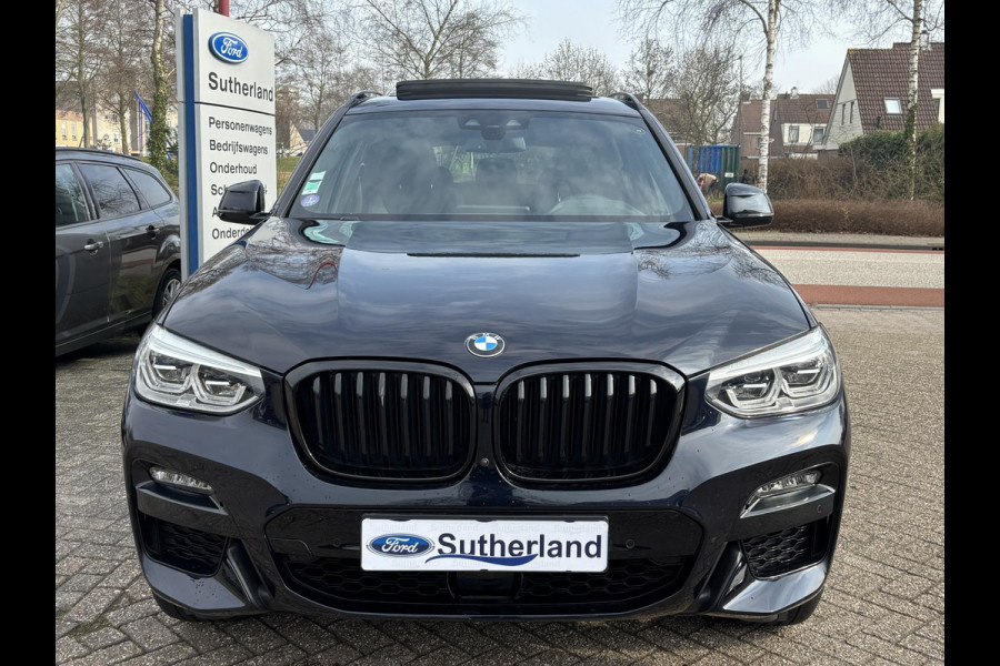 BMW X3 xDrive30e M Sport | Plug-in Hybride | PHEV | Volle uitrusting | 20 inch |  Panoramadak | Trekhaak | Harman/kardon | 360 graden camera | Leder Vernasca Schwarz | Elektrische stoelen met memory functie | M pakket | Sportstoelen | Stoelverwarming| Adaptive Led | Head Up Display | Keyless entry | Elektrische achterklep | Adaptive cruise control | Dodehoeksensoren | Digitaal instrumentenpaneel SCI |