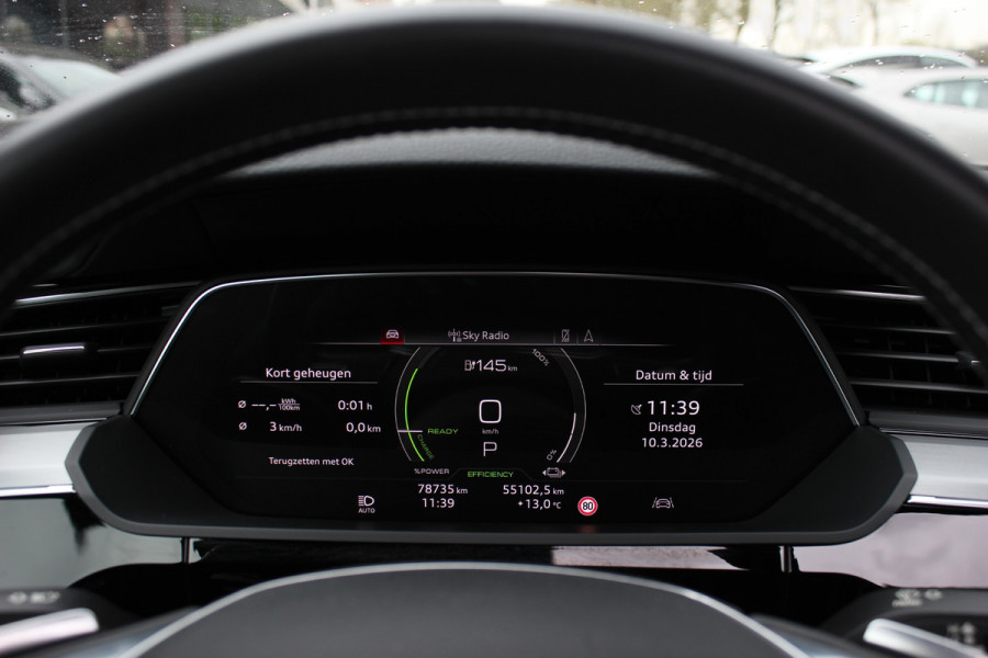 Audi e-tron Sportback 55 quattro edition 95 kWh / SoH 94,8% / Full option! / Panoramadak / Camera / Head-up / RS Seats / 21'' / Luchtvering / Matrix LED / B&O / ACC / Stoelverwarming