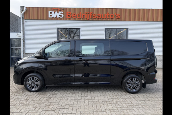 Ford Transit Custom 320 2.0 TDCI L2H1 Trend originele DC 5 persoons / vaste prijs rijklaar € 40.950 ex btw / NIEUW bpm vrij / euro 6 / dubbele schuifdeur / zwart metallic / lichtmetalen velgen !