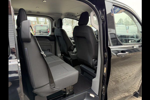 Ford Transit Custom 320 2.0 TDCI L2H1 Trend originele DC 5 persoons / vaste prijs rijklaar € 40.950 ex btw / NIEUW bpm vrij / euro 6 / dubbele schuifdeur / zwart metallic / lichtmetalen velgen !