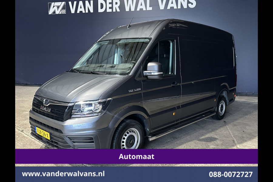MAN TGE 2.0 177pk Automaat L3H3 L2H2 Euro6 Airco | Camera | 3000kg Trekhaak | Apple Carplay | Chauffeursstoel Android Auto, Cruisecontrol, Sidebars, Bijrijdersbank