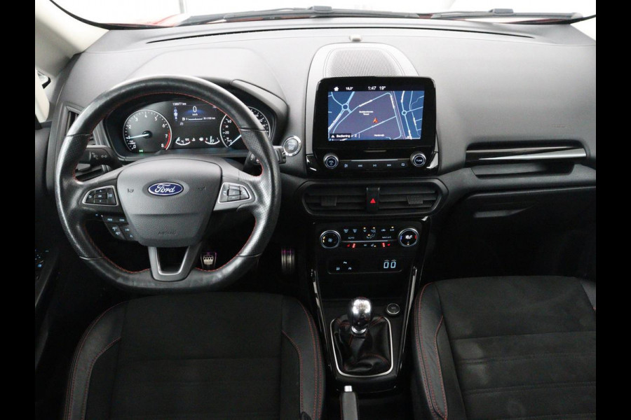 Ford EcoSport 1.0 EcoBoost ST-Line | Stoel & stuurverwarming | Camera | Leder/Alcantara | Navigatie | Dodehoek detectie | Keyless | Climate control | Parkeerhulp | Cruise control | Bluetooth