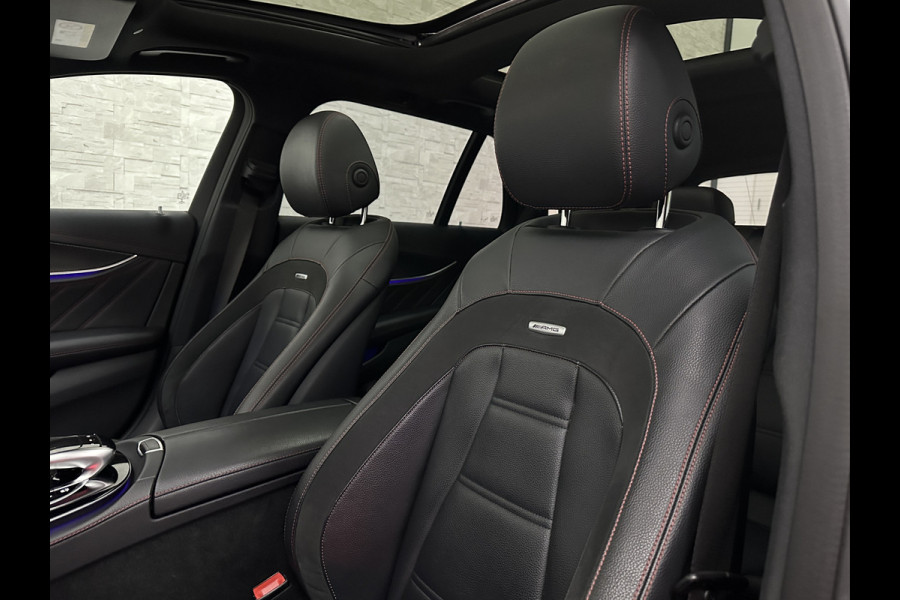 Mercedes-Benz E-Klasse Estate 53 AMG 4MATIC | Luchtvering | Carbon | 360 View | Burmester | Panorama | Distronic+ | Memory | Multibeam-LED | Luchtvering | Leder | Widescreen | Trekhaak | Sfeerverlichting | Night-Pakket | 20'' | Carplay | Stoelverwarming |