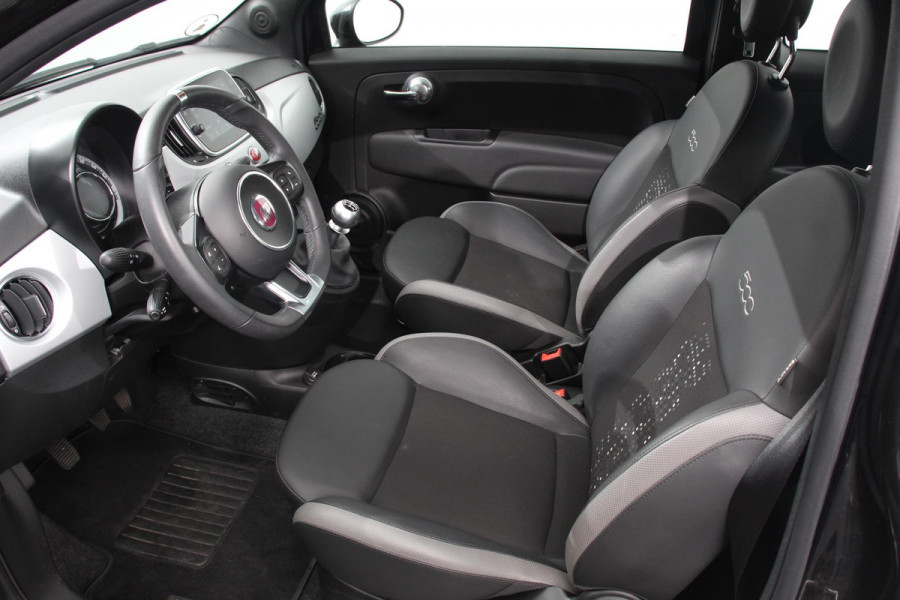 Fiat 500 1.0 Hybrid Sport Connect Navigatie Apple Carplay/Android Auto Half Lederen Bekleding Airco Dab Led Cruise Control Lichtmetalen Velgen