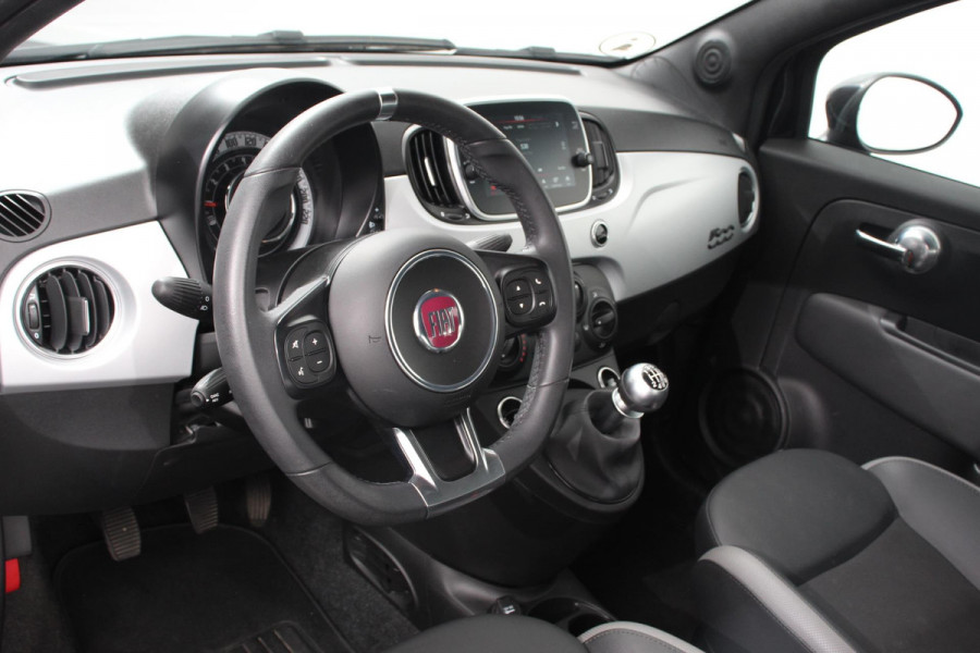 Fiat 500 1.0 Hybrid Sport Connect Navigatie Apple Carplay/Android Auto Half Lederen Bekleding Airco Dab Led Cruise Control Lichtmetalen Velgen