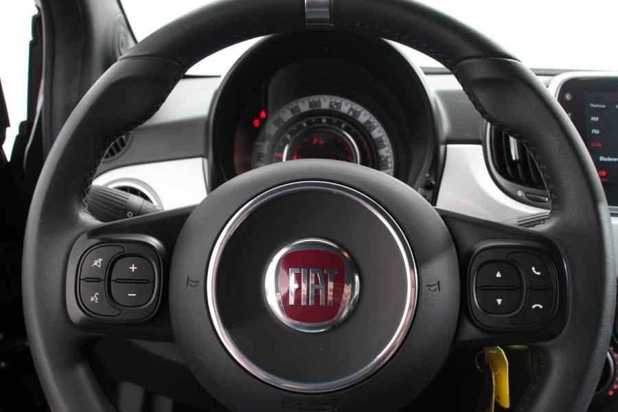 Fiat 500 1.0 Hybrid Sport Connect Navigatie Apple Carplay/Android Auto Half Lederen Bekleding Airco Dab Led Cruise Control Lichtmetalen Velgen