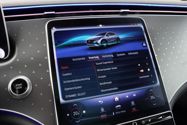 Mercedes-Benz EQE SUV 350 4MATIC AMG Line 91 kWh | Distronic+ | Panoramadak | Memory | Burmester | Digital Light | Surround Camera | 22kW | Warmtepomp | Keyless Go |