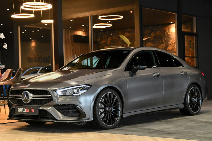 Mercedes-Benz CLA-Klasse AMG 35 4MATIC Aero. Schaal, Perf Stuur, Burm, Keyless, Camera, CarPlay, Sfeer!