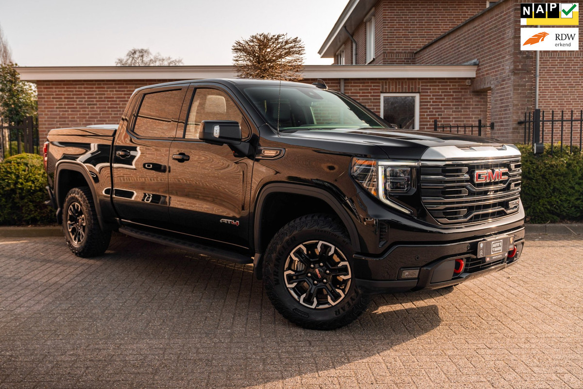 GMC Sierra Crew Cap 1500 AT4 309 PK D Schuifdak Trekhaak Keyless 360 Camera Memory ''18