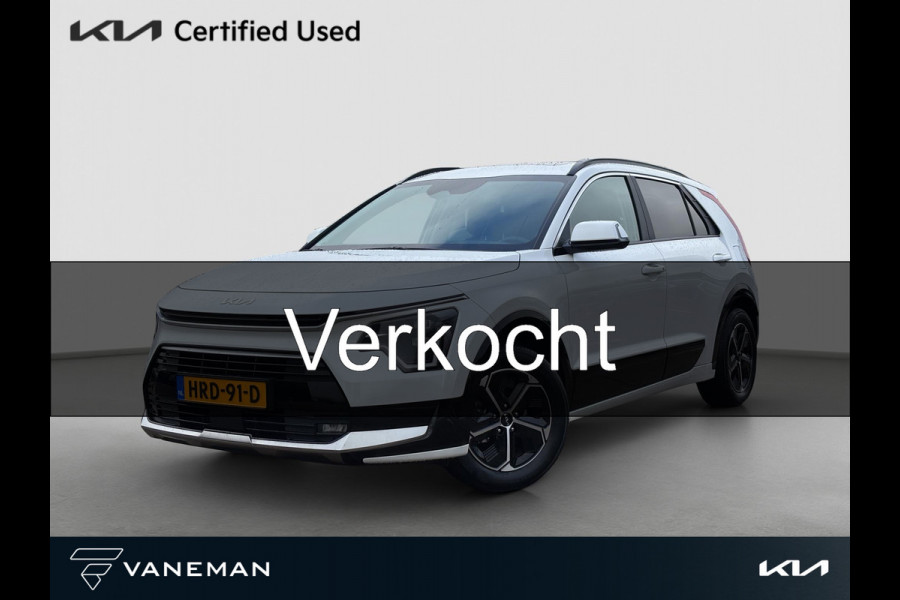 Kia Niro 1.6 GDi Hybrid DynamicPlusLine HUD | Leder | Stoel- en Stuurverwarming | Adapt. Cruise | Schuif/Kanteldak | Elektr. Achterklep |