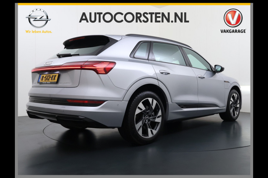 Audi e-tron Quattro S-Line Pano-dak Luchtvering Sportstoelen Zwarte-Hemel PTC Apple Carplay Androi Auto Leder/Alcantara Memory Navi Camera P SOH 91% Stoelverwarming Led Elek.Stoelen DAB Elek.Achterklep Keyless Dealeronderhouden Origineel Nederlandse Auto Zeer Compleet