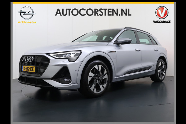 Audi e-tron Quattro S-Line Pano-dak Luchtvering Sportstoelen Zwarte-Hemel PTC Apple Carplay Androi Auto Leder/Alcantara Memory Navi Camera P SOH 91% Stoelverwarming Led Elek.Stoelen DAB Elek.Achterklep Keyless Dealeronderhouden Origineel Nederlandse Auto Zeer Compleet