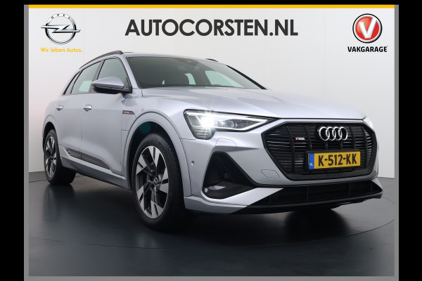 Audi e-tron Quattro S-Line Pano-dak Luchtvering Sportstoelen Zwarte-Hemel PTC Apple Carplay Androi Auto Leder/Alcantara Memory Navi Camera P SOH 91% Stoelverwarming Led Elek.Stoelen DAB Elek.Achterklep Keyless Dealeronderhouden Origineel Nederlandse Auto Zeer Compleet
