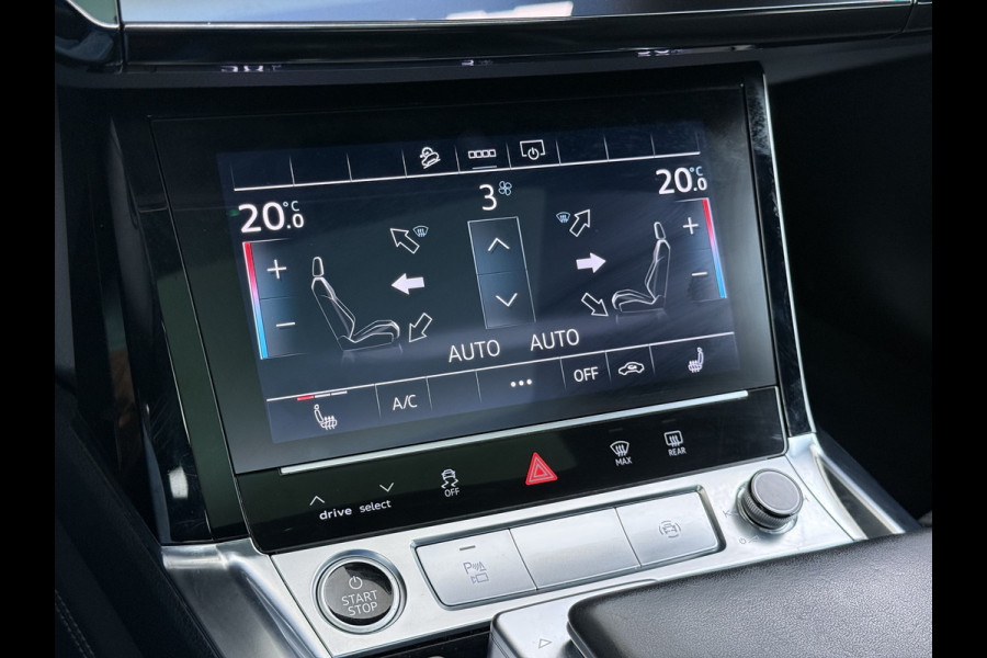 Audi e-tron Quattro S-Line Pano-dak Luchtvering Sportstoelen Zwarte-Hemel PTC Apple Carplay Androi Auto Leder/Alcantara Memory Navi Camera P SOH 91% Stoelverwarming Led Elek.Stoelen DAB Elek.Achterklep Keyless Dealeronderhouden Origineel Nederlandse Auto Zeer Compleet
