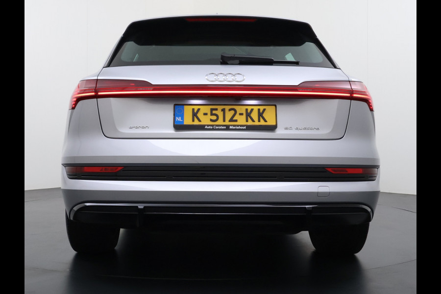 Audi e-tron Quattro S-Line Pano-dak Luchtvering Sportstoelen Zwarte-Hemel PTC Apple Carplay Androi Auto Leder/Alcantara Memory Navi Camera P SOH 91% Stoelverwarming Led Elek.Stoelen DAB Elek.Achterklep Keyless Dealeronderhouden Origineel Nederlandse Auto Zeer Compleet