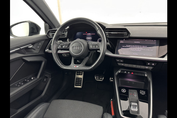 Audi A3 Limousine 35 TFSI S-edition (INCL-BTW) Aut. *PANO | ADAPTIVE-CRUISE | LEATHER-FABRIC | FULL-LED | DIGI-COCKPIT | AMBIENT-LIGHT | SPORT-SEATS | DIGI-COCKPIT | NAVI-FULLMAP | PRIVACY-GLASS | SHIFT-PADDLES | DAB+ | ECC | P