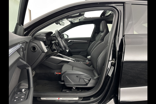 Audi A3 Limousine 35 TFSI S-edition (INCL-BTW) Aut. *PANO | ADAPTIVE-CRUISE | LEATHER-FABRIC | FULL-LED | DIGI-COCKPIT | AMBIENT-LIGHT | SPORT-SEATS | DIGI-COCKPIT | NAVI-FULLMAP | PRIVACY-GLASS | SHIFT-PADDLES | DAB+ | ECC | P