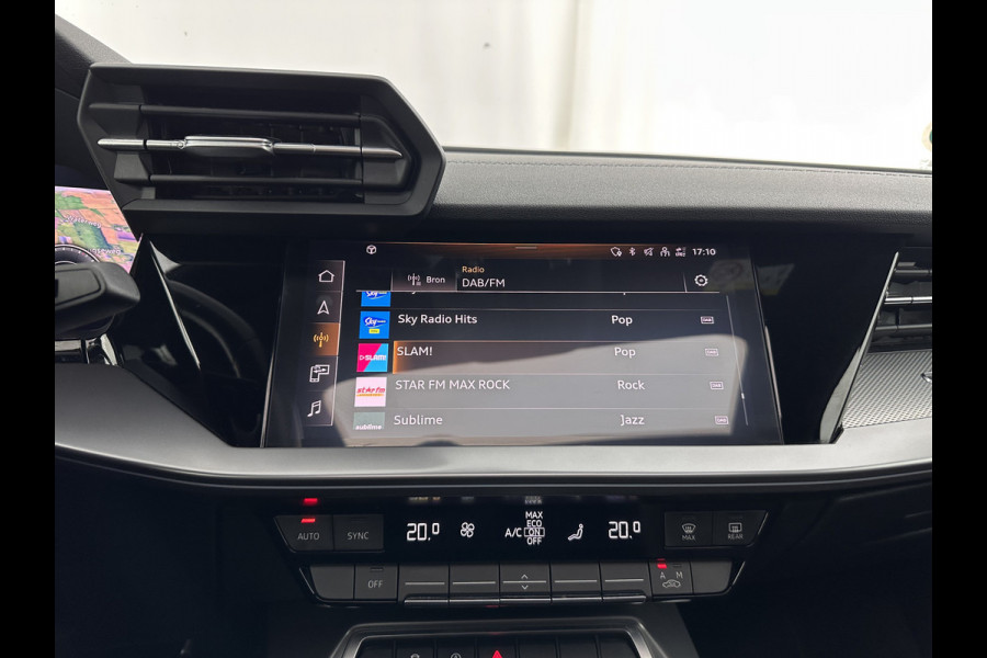 Audi A3 Limousine 35 TFSI S-edition (INCL-BTW) Aut. *PANO | ADAPTIVE-CRUISE | LEATHER-FABRIC | FULL-LED | DIGI-COCKPIT | AMBIENT-LIGHT | SPORT-SEATS | DIGI-COCKPIT | NAVI-FULLMAP | PRIVACY-GLASS | SHIFT-PADDLES | DAB+ | ECC | P