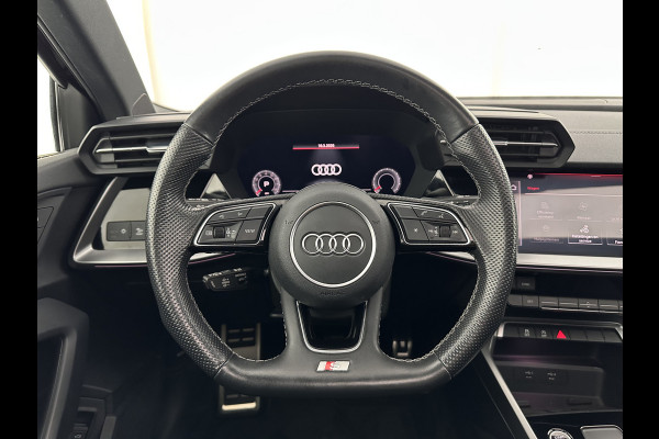 Audi A3 Limousine 35 TFSI S-edition (INCL-BTW) Aut. *PANO | ADAPTIVE-CRUISE | LEATHER-FABRIC | FULL-LED | DIGI-COCKPIT | AMBIENT-LIGHT | SPORT-SEATS | DIGI-COCKPIT | NAVI-FULLMAP | PRIVACY-GLASS | SHIFT-PADDLES | DAB+ | ECC | P