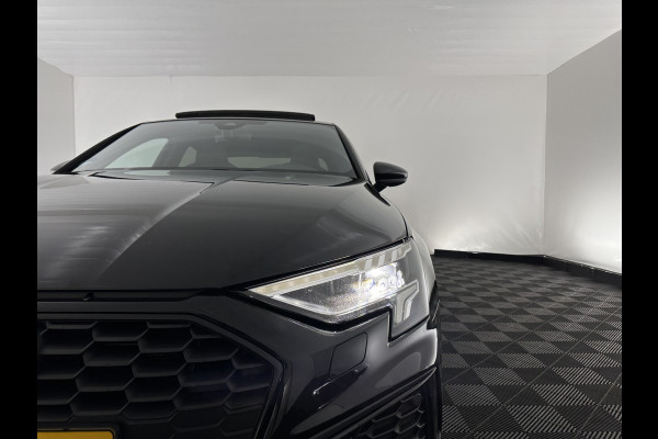 Audi A3 Limousine 35 TFSI S-edition (INCL-BTW) Aut. *PANO | ADAPTIVE-CRUISE | LEATHER-FABRIC | FULL-LED | DIGI-COCKPIT | AMBIENT-LIGHT | SPORT-SEATS | DIGI-COCKPIT | NAVI-FULLMAP | PRIVACY-GLASS | SHIFT-PADDLES | DAB+ | ECC | P