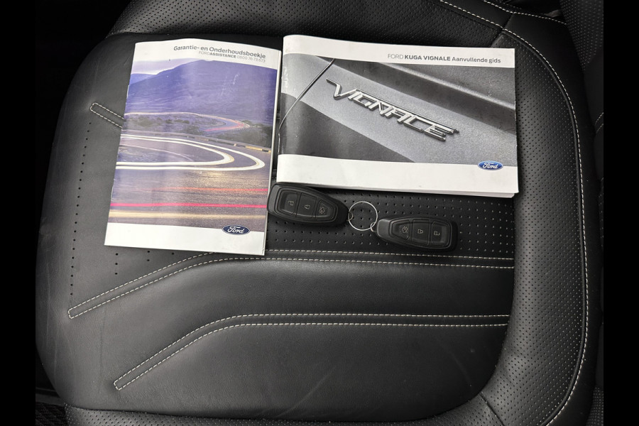 Ford Kuga 2.5 PHEV Vignale (Plug-In) (INCL-BTW) Aut. *LEATHER | DIGI-COCKPIT | FULL-LED | KEYLESS | CAMERA | DAB | CARPLAY | NAVI-FULLMAP | MEMORY-PACK | HEATED-COMFORTSEATS | PRIVACYGLASS | TOWBAR | LANE-ASSIST | 18''ALU*