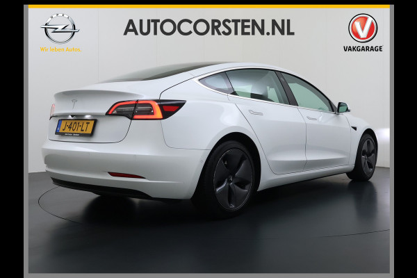 Tesla Model 3 SR+ 325PK AutoPilot Leer Pano-Dak Adaptive Cruise Lmv 18" Camera's Elektr.-Stuur+Stoelen+Spiegels+Geheugen+Easy-Entry+Verwarmde  Soh 85% Ecc Navi Led DAB Voorverwarmen interieur via App Keyless One-Pedal-Drive 1e Eigenaar Origineel Nederlands Fabrieksgarantie op Accu en Motor tot 28-9-2028/160.000KM