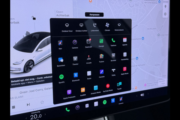 Tesla Model 3 SR+ 325PK AutoPilot Leer Pano-Dak Adaptive Cruise Lmv 18" Camera's Elektr.-Stuur+Stoelen+Spiegels+Geheugen+Easy-Entry+Verwarmde  Soh 85% Ecc Navi Led DAB Voorverwarmen interieur via App Keyless One-Pedal-Drive 1e Eigenaar Origineel Nederlands Fabrieksgarantie op Accu en Motor tot 28-9-2028/160.000KM