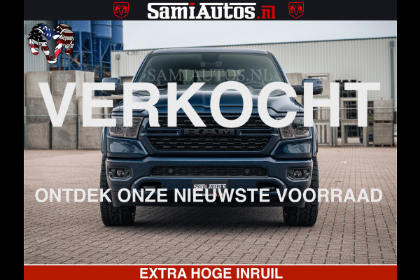 Dodge Ram SPORT | 5.7 V8 4x4 HEMI | PANORAMA DAK | GROOTSCHEM 12 INCH | LPG | Patriot Blue CREW CAB | DUBBELE CABINE | 5 PERSOONS | DC | VOORRAAD NR 2557 - 3328