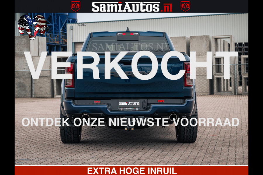 Dodge Ram SPORT | 5.7 V8 4x4 HEMI | PANORAMA DAK | GROOTSCHEM 12 INCH | LPG | Patriot Blue CREW CAB | DUBBELE CABINE | 5 PERSOONS | DC | VOORRAAD NR 2557 - 3328