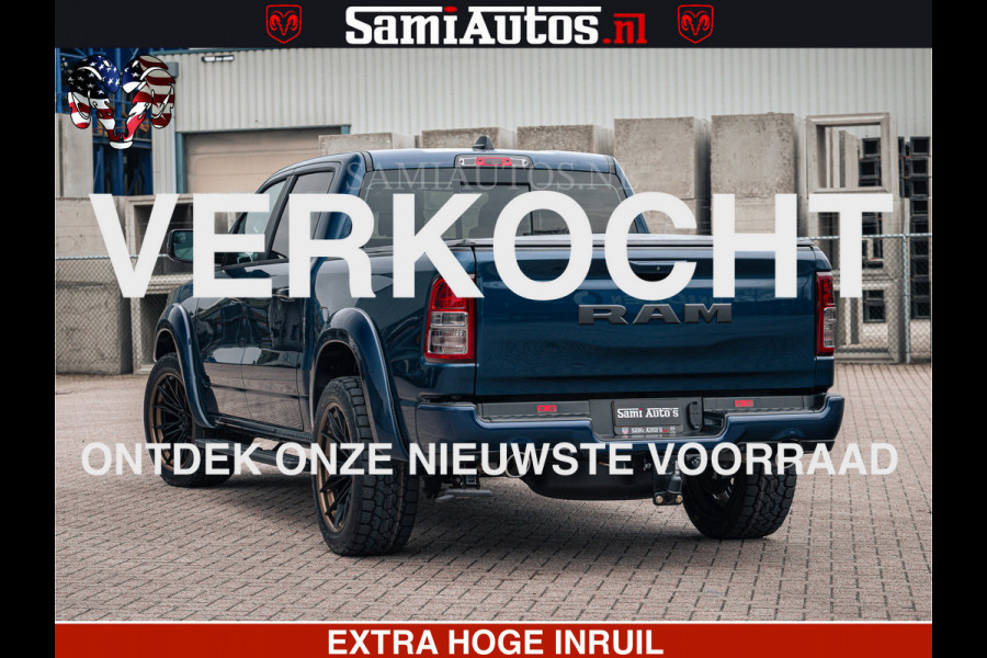 Dodge Ram SPORT | 5.7 V8 4x4 HEMI | PANORAMA DAK | GROOTSCHEM 12 INCH | LPG | Patriot Blue CREW CAB | DUBBELE CABINE | 5 PERSOONS | DC | VOORRAAD NR 2557 - 3328