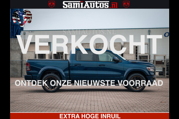 Dodge Ram SPORT | 5.7 V8 4x4 HEMI | PANORAMA DAK | GROOTSCHEM 12 INCH | LPG | Patriot Blue CREW CAB | DUBBELE CABINE | 5 PERSOONS | DC | VOORRAAD NR 2557 - 3328