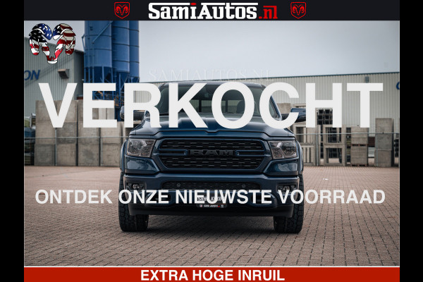 Dodge Ram SPORT | 5.7 V8 4x4 HEMI | PANORAMA DAK | GROOTSCHEM 12 INCH | LPG | Patriot Blue CREW CAB | DUBBELE CABINE | 5 PERSOONS | DC | VOORRAAD NR 2557 - 3328