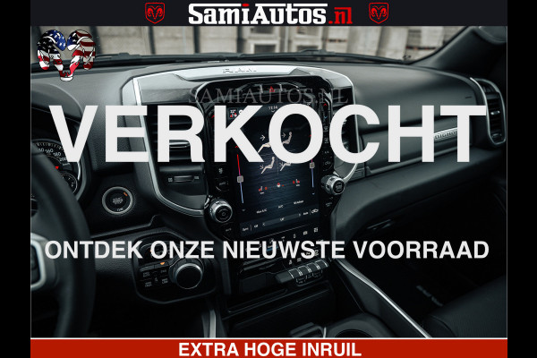 Dodge Ram SPORT | 5.7 V8 4x4 HEMI | PANORAMA DAK | GROOTSCHEM 12 INCH | LPG | Patriot Blue CREW CAB | DUBBELE CABINE | 5 PERSOONS | DC | VOORRAAD NR 2557 - 3328