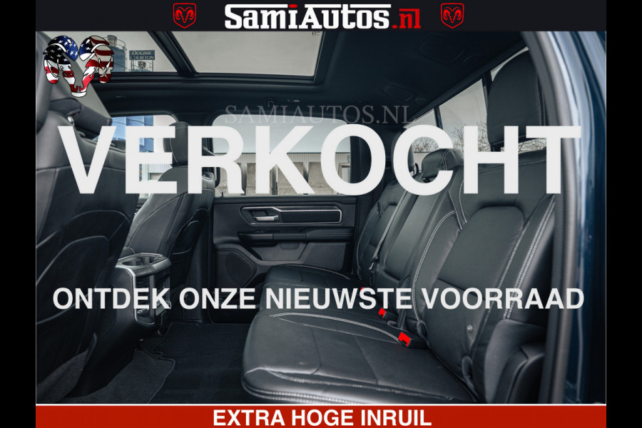 Dodge Ram SPORT | 5.7 V8 4x4 HEMI | PANORAMA DAK | GROOTSCHEM 12 INCH | LPG | Patriot Blue CREW CAB | DUBBELE CABINE | 5 PERSOONS | DC | VOORRAAD NR 2557 - 3328