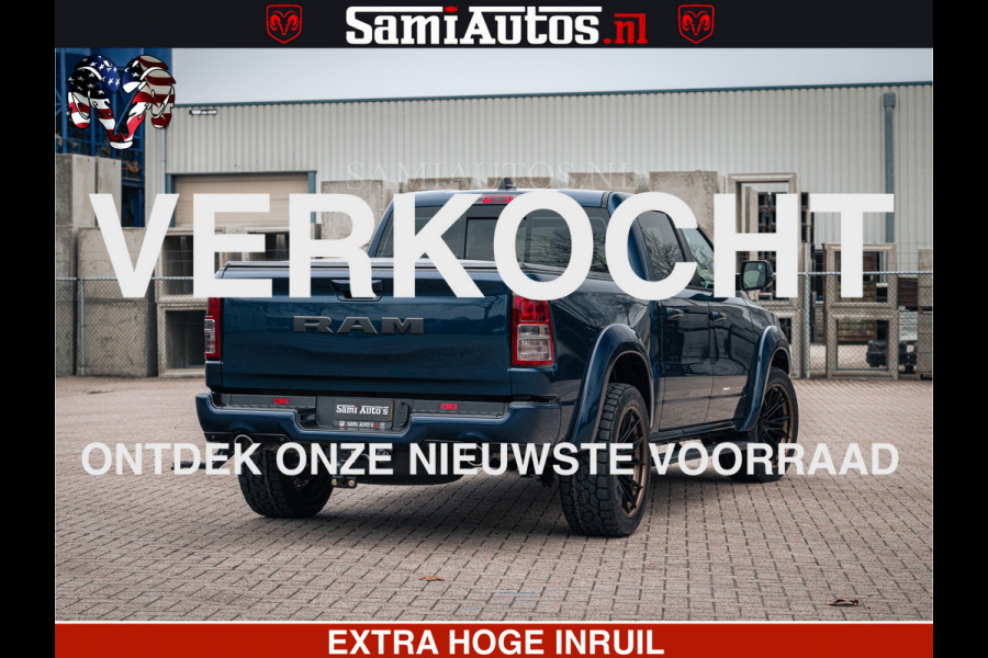 Dodge Ram SPORT | 5.7 V8 4x4 HEMI | PANORAMA DAK | GROOTSCHEM 12 INCH | LPG | Patriot Blue CREW CAB | DUBBELE CABINE | 5 PERSOONS | DC | VOORRAAD NR 2557 - 3328