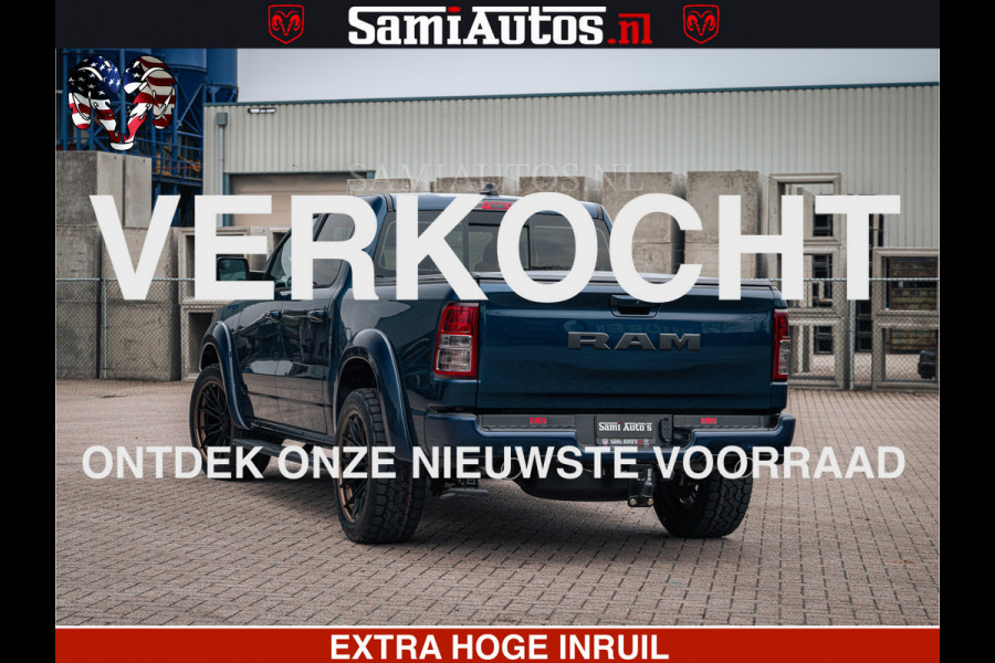 Dodge Ram SPORT | 5.7 V8 4x4 HEMI | PANORAMA DAK | GROOTSCHEM 12 INCH | LPG | Patriot Blue CREW CAB | DUBBELE CABINE | 5 PERSOONS | DC | VOORRAAD NR 2557 - 3328