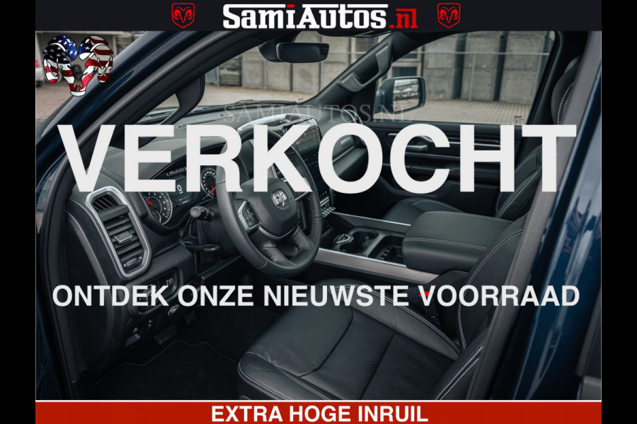 Dodge Ram SPORT | 5.7 V8 4x4 HEMI | PANORAMA DAK | GROOTSCHEM 12 INCH | LPG | Patriot Blue CREW CAB | DUBBELE CABINE | 5 PERSOONS | DC | VOORRAAD NR 2557 - 3328