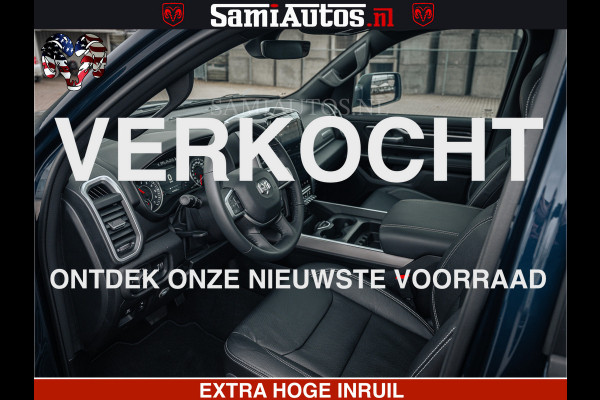 Dodge Ram SPORT | 5.7 V8 4x4 HEMI | PANORAMA DAK | GROOTSCHEM 12 INCH | LPG | Patriot Blue CREW CAB | DUBBELE CABINE | 5 PERSOONS | DC | VOORRAAD NR 2557 - 3328