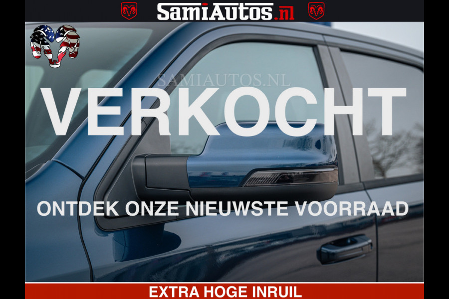 Dodge Ram SPORT | 5.7 V8 4x4 HEMI | PANORAMA DAK | GROOTSCHEM 12 INCH | LPG | Patriot Blue CREW CAB | DUBBELE CABINE | 5 PERSOONS | DC | VOORRAAD NR 2557 - 3328