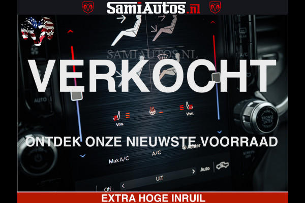 Dodge Ram SPORT | 5.7 V8 4x4 HEMI | PANORAMA DAK | GROOTSCHEM 12 INCH | LPG | Patriot Blue CREW CAB | DUBBELE CABINE | 5 PERSOONS | DC | VOORRAAD NR 2557 - 3328